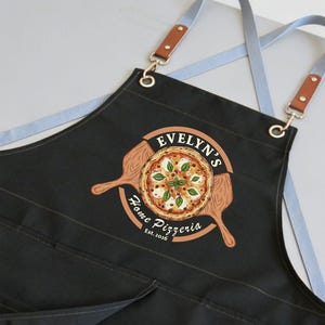 Personalized Pizza Chef Apron | Custom Home Pizzeria Cooking Accessory