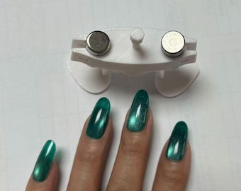 DIY 3D Glass Bead Nail Art Magnet | Magnetic Nail Tool Hack