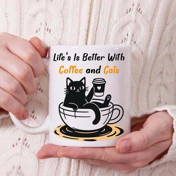 Tazza divertente per gli amanti dei gatti - Italia