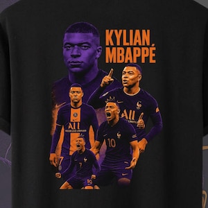Kylian Mbappé SVG: PSG Soccer T-Shirt Design (Digital Download