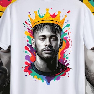 Neymar Jr. Soccer Art: Brazil Football SVG/PNG (Digital Download)