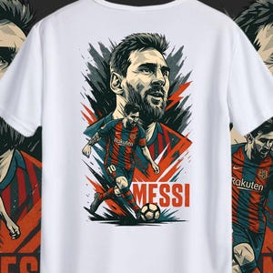 Lionel Messi Digital Art: SVG & PNG Files for T-Shirts, Posters