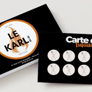 Canva template for loyalty card / aesthetic