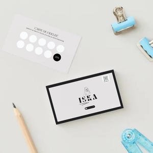 Canva template for loyalty card / aesthetic