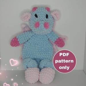 Crochet dragon snuggler