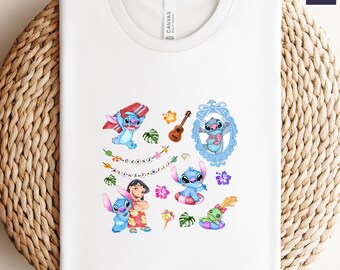 T-shirt Lilo and Stitch Ohana, Disney Stitch T-shirt, Stitch-shirt, Disney Stitch Ohana-shirts, Hawaii-shirt, Ohana Means Family-shirts