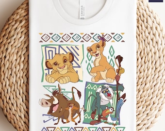 Retro 90s Disney Lion King Simba And Timon Comfort Colors Shirt, Vintage Lion King Shirt, Hakuna Matata Retro Shirt, Disney Family Shirts