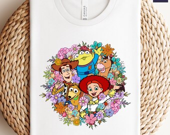 Comfort Colors Toy Story Floral Shirt, Disney World Toy Story Shirt, You Ve Got A Friend In Me Shirt, Toy Story Characters Tee,Disney Family