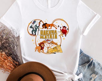 Disney Lejonkungen-tröja, Hakuna Matata-tröja, Simba och Nala-tröja, Disney Vilda Musse Pigg-tröja, Disney Safari-tröja, Djurriket-tröja