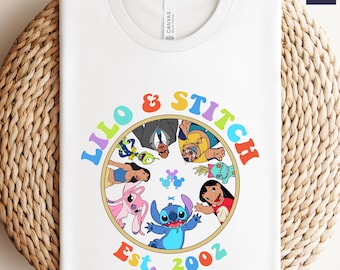 Retro Lilo und Stitch Shirt: Disneyland Familienurlaub Geschenk