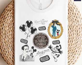 Camiseta de Mickey de Walt Disney, camiseta de Mickey Mouse con colores cómodos, camiseta de Mickey de Disney, camiseta de Disney, camiseta de Mickey con globos, camiseta de viaje de Disney