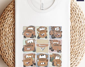 Tow Mater Shirt, Disney Cars Comfort Colors Shirt, Lightening McQueen, Sally Carrera Shirt, Doc Hudson, Guido and Luigi Shirt, Cruz Ramirez