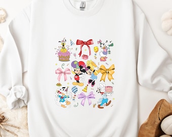 Chemise anniversaire Mickey et ses amis, chemise fête d'anniversaire Mickey Mouse, chemise fille anniversaire Minnie, chemise assortie anniversaire famille Disney