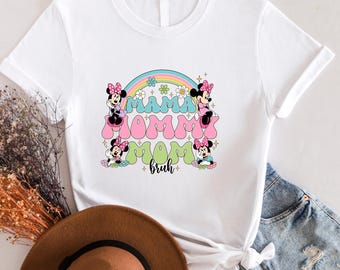 ディズニーママシャツ、ダダシャツ、ミッキーシャツ、ミニーシャツ、母の日シャツ、ミニーママTシャツ、父の日シャツ、ディズニーランドシャツ
