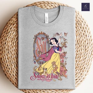 Disney Prinzessin Schneewittchen Shirt, die sieben Zwerge und Schneewittchen T-Shirt, Comfort Farben T-Shirt, Geburtstagsgeschenk Shirts, Disneyland Familienausflug