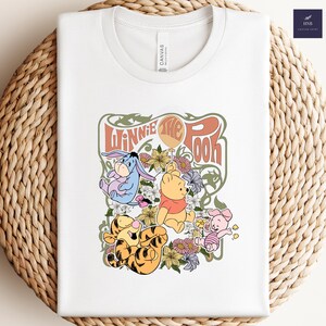 Comfort Colors Retro Winnie The Pooh And Friends Shirt, Disney Pooh Shirt, Pooh Bear Shirt, Winnie The Pooh Shirt, Disney Family Shirt