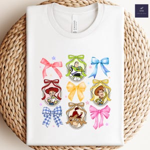Toy Story Bows T-Shirt: Pixar Characters Family Trip Tee