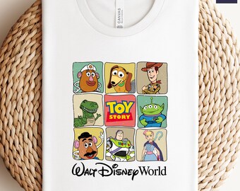 Camiseta de Toy Story con colores cómodos, camiseta de Toy Story de Disney World, camiseta de "Tienes un amigo en mí", camiseta de personajes de la película Toy Story, Disney Family