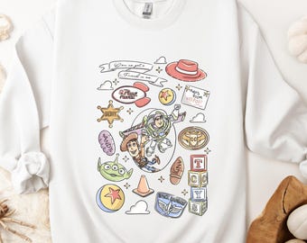 Comfort Colors® Disney Pixar Toy Story Shirt, Woody Buzz Rex Hamm Tee, Pizza Planet Shirt, Disneyland Magic Kingdom Trip Tee, Disney Shirt