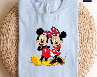 Micky und Minnie Shirt, Mickey Minnie Shirt, Disney Paar Shirt, Disney Familien Reise Shirt, passende Disney Shirts, Cartoon Shirt