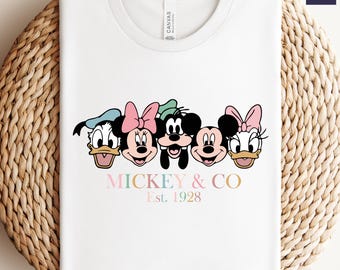 Mickey and Friends Shirt: Est. 1928 Unisex Tee