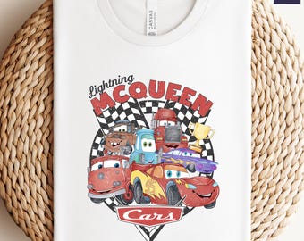 Camiseta de Cars de Disney, camiseta de Rayo McQueen de Pixar, camiseta de Mater, camiseta de Doc Hudson de Sally Carrera, camiseta de viaje familiar a Disneyland, camiseta de regalo de WDW