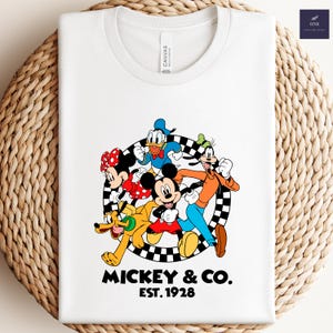 Retro Mickey & Co 1928 Shirt, Vintage Disney Shirt, Mickey And Co, Disneyworld Shirts, Family Mickey And Friends Shirt, Disney Family Shirt
