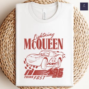 Vintage Lightning Mcqueen Shirt, Retro Cars Movie Shirt, WDW Family Vacation Shirt, Piston Cup Shirt, Cars Land Shirt, Cars Characters Tee
