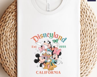 Retro Disneyland Comfort Colors Tee: Mickey & Friends Vacation Shirt