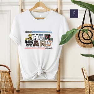Comfort Colors Disney Star T-Shirt, Star Wars Shirt, Darth Vader Shirt, Galaxy's Edge Shirt, Retro Star Wars Shirt, Disney Family Trip Shirt