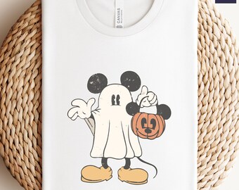 Disney Mickey Ghost Shirt, Comfort Colors Shirt, Mickey Halloween Shirt, Minnie Halloween Shirt, Disney Halloween Shirt, Disney Trip Shirt