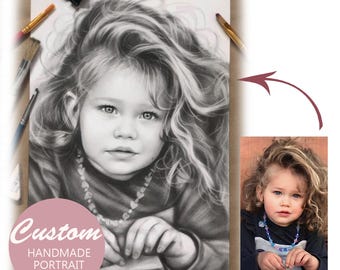 Bleistiftportrait - von Hand gezeichnet vom Foto - eine einzigartige Geschenkidee für Mama, Papa, Ehefrau, Mann, Kinder und die Liebsten, Tierportrait, Geschenk 2025