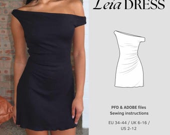 Summer dress sewing pattern for women easy sewing pattern beginner friendly sewing pattern cute dress sewing pattern mini dress pattern