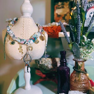 Trendy Boho Charm Necklace Bandana Charm Necklace Western Style Charm
