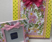 Birth Announcement with Frame to Match