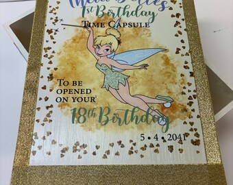 1st Birthday Time Capsule  -Tinker Belle- any Theme available