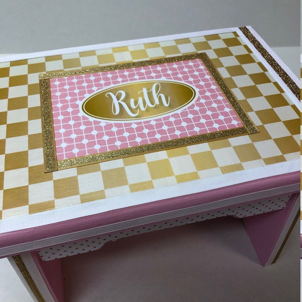 Gold Step Stool Etsy