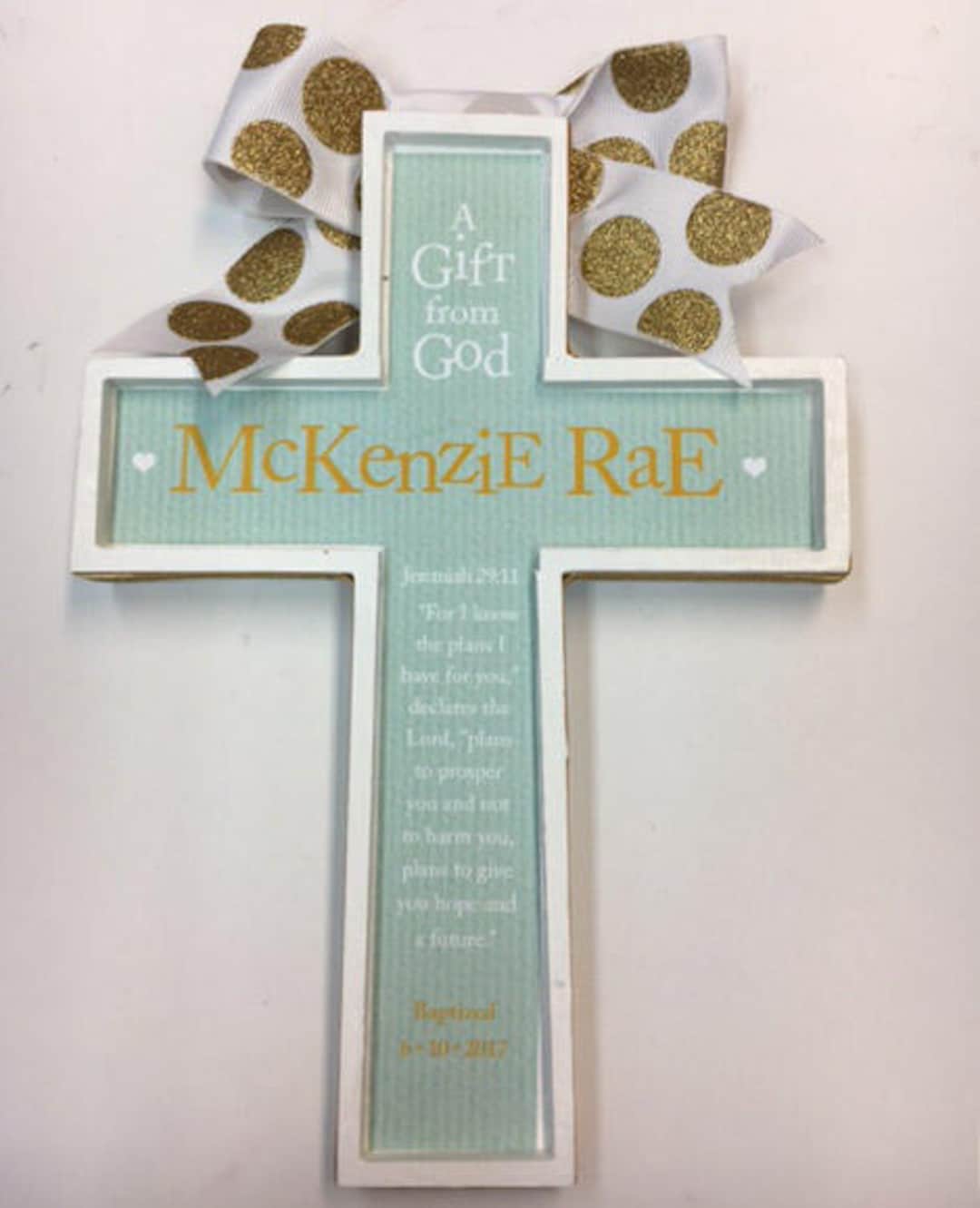 Beautiful Cross Necklace For A Baptism. Gift For A Woman Or Girl. - UK