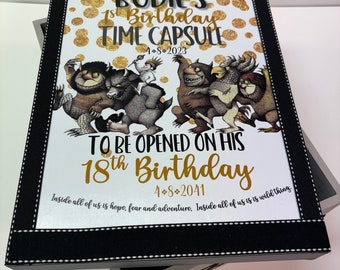 Where The Wild Things Are 1st Birthday Time Capusule Keepsake Box