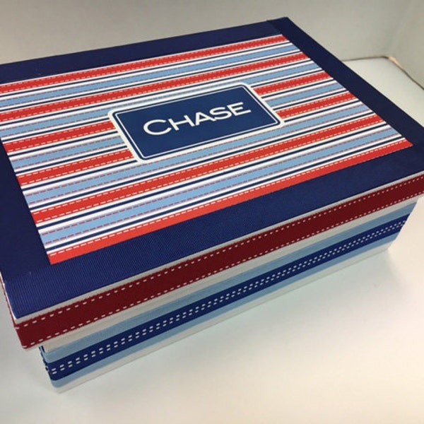 Blue and White Box Etsy