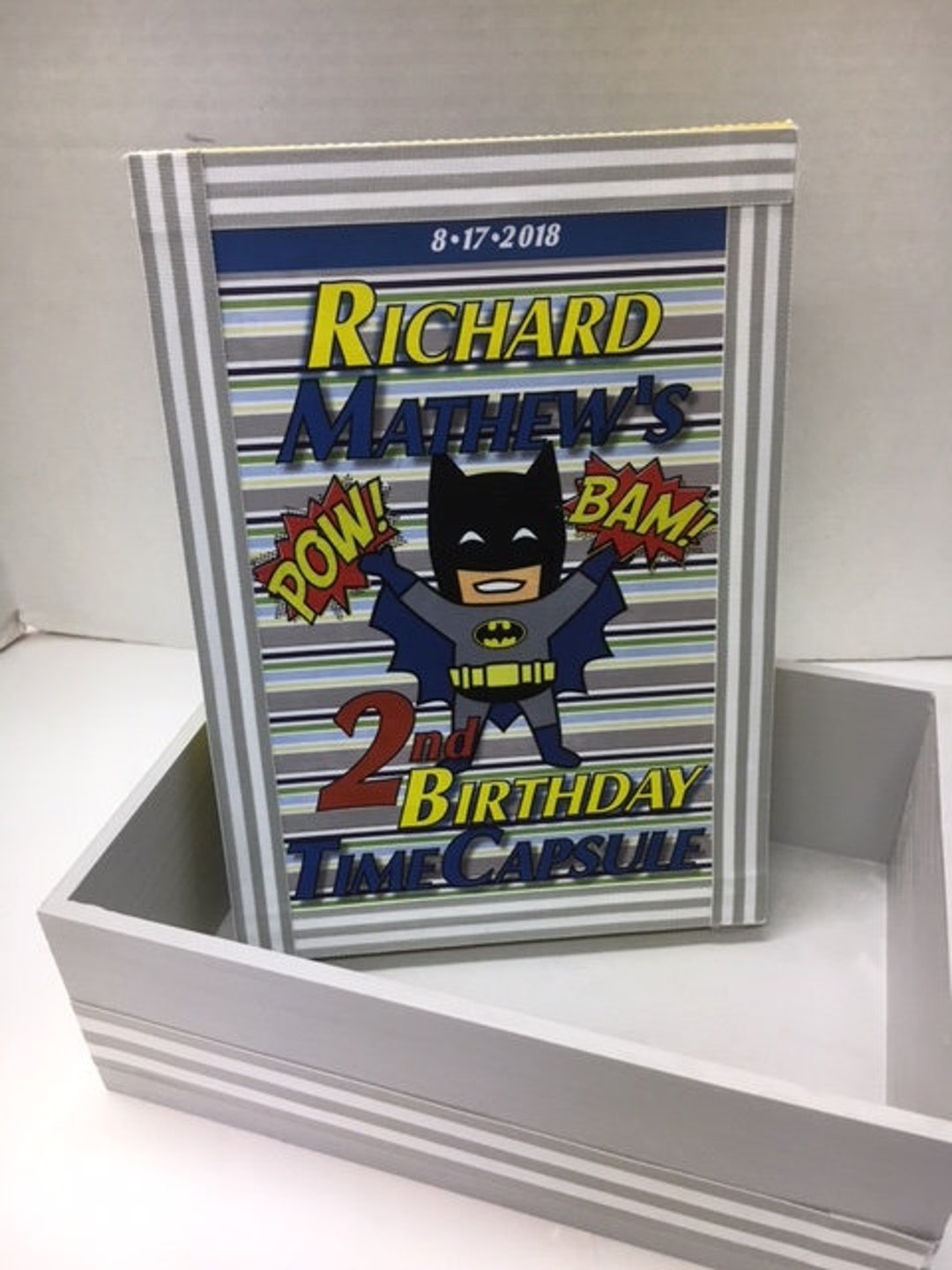 Batman First Birthday Time Capsule - Etsy
