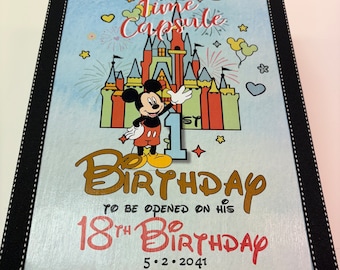 Mickey First Birthday Time Capsule at the Castle