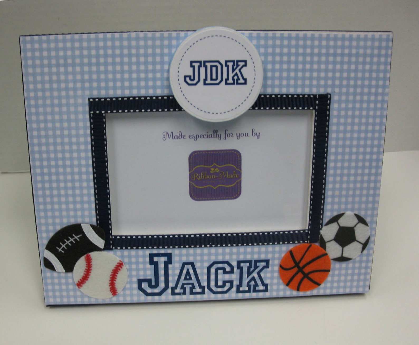 Sports Frame With Name and Monogram Holds 4x6 Picture Etsy Singapore
