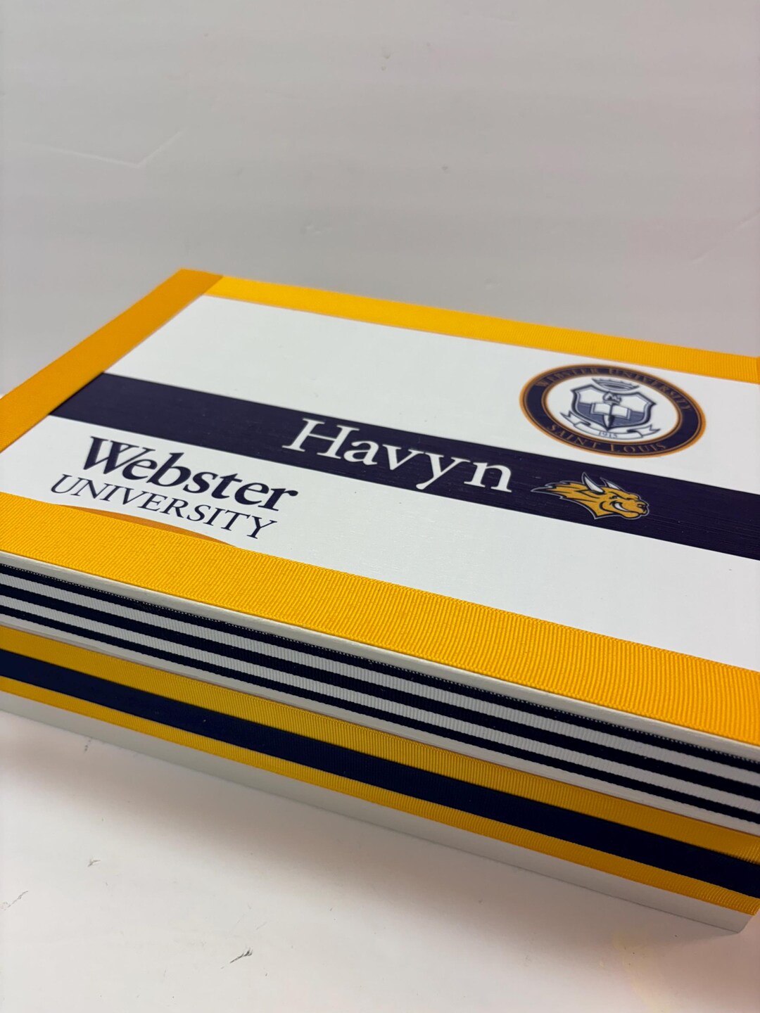 College Keepsake Catch-all Box- Webster University - Etsy