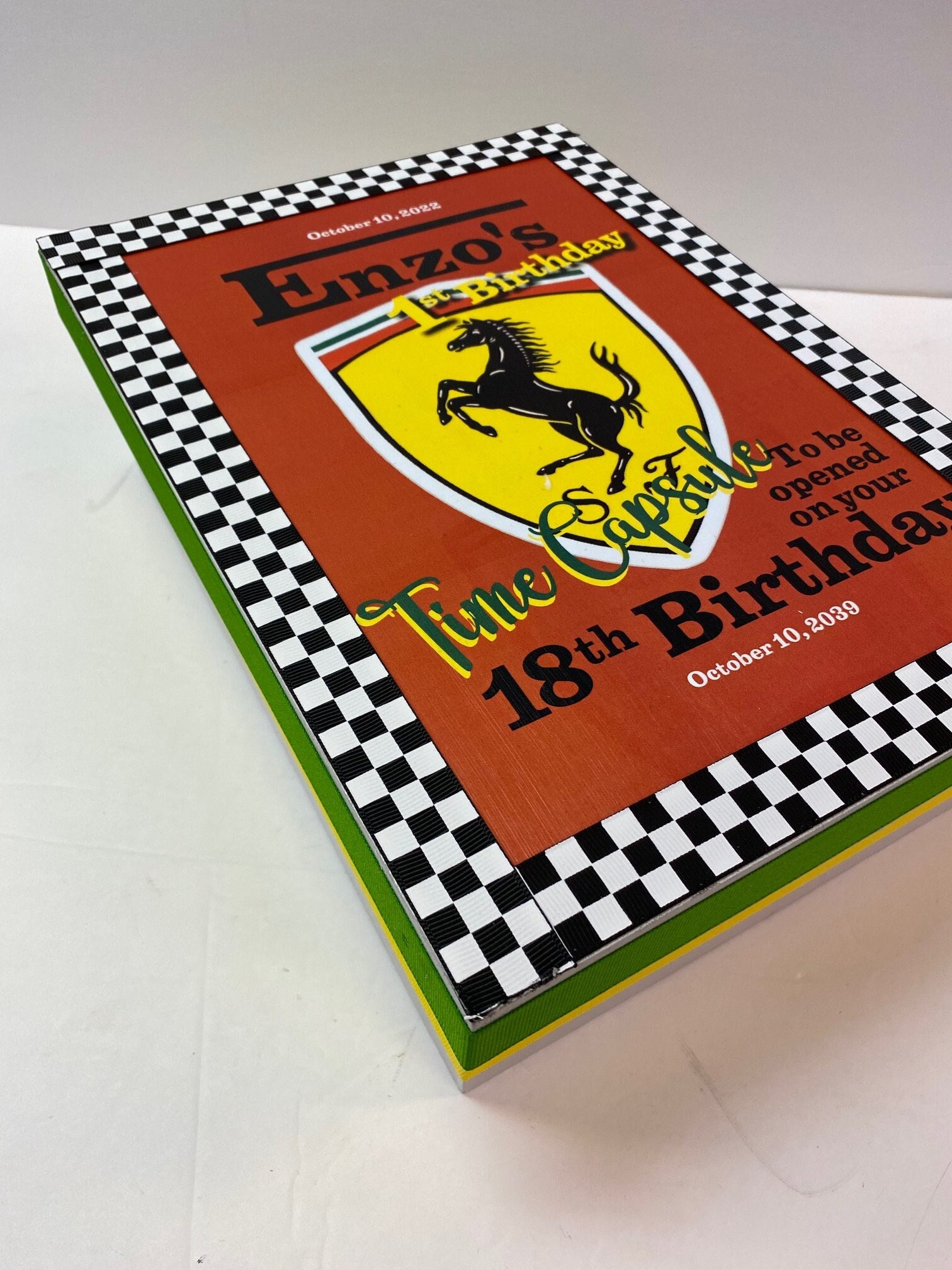 Fast Car First Birthday Time Capsule