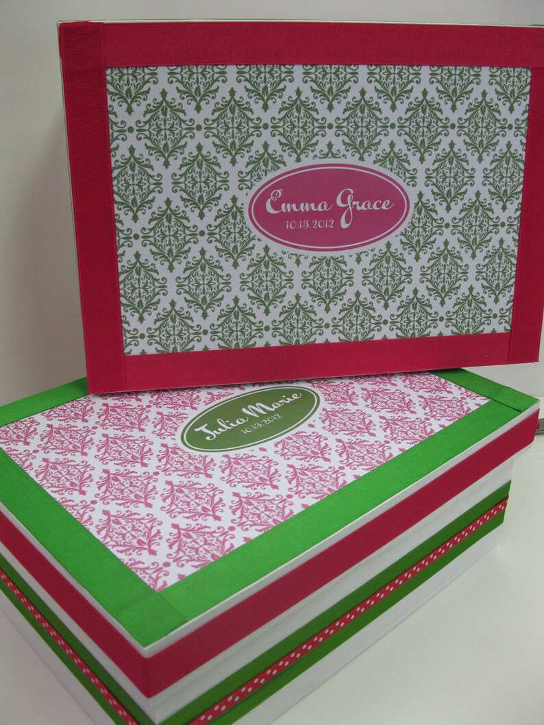 TWIN Girls Keepsake Boxes Personalized Etsy