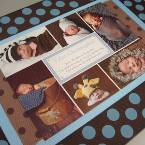 Personalized Baby Announcement/ Christening Keepsake Memory Box-Custom Made-2