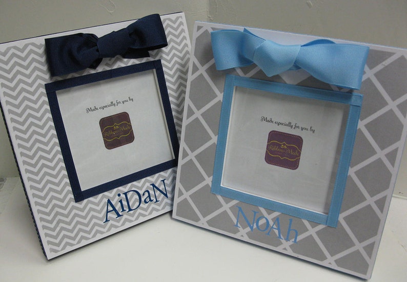 Twin Boy Bow Tie Frames Image 0