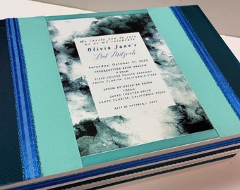 Bar/ Bat Mitzvah Keepsake Box created with Invitation