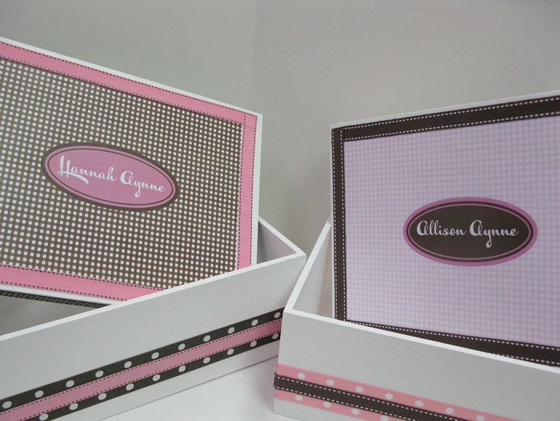 TWIN Girls Keepsake Boxes Personalized Etsy